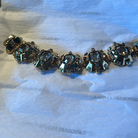 Lanvin Atelier Swarovski Gold Bracelet. - Picture 5 of 16